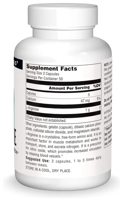 L-Arginine 500 mg - 50 tabs
