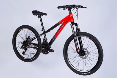 Велосипед ST 24" SPACE MARS DD FR рама-11" красно-черный 2026