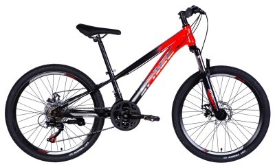Велосипед ST 24" SPACE MARS DD FR рама-11" красно-черный 2026