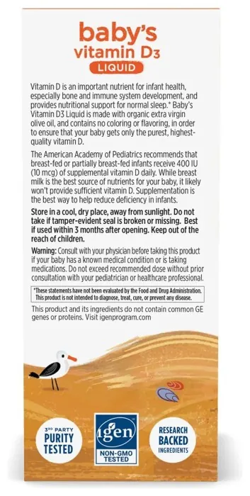 Baby's Vitamin D3 Liquid - 22.5 ml