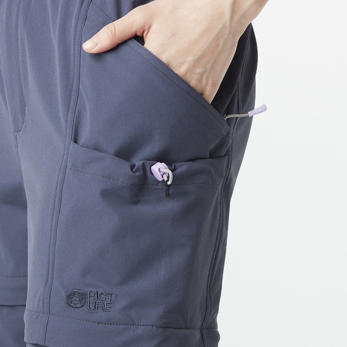 Picture Organic штани трекінгові Outif 2in1 Stretch W odyssey gray L