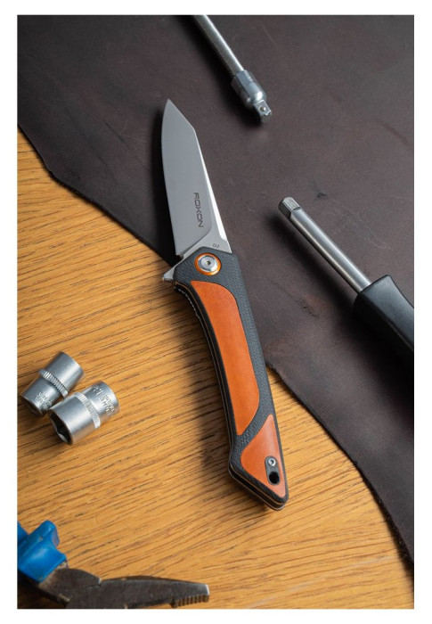 Ніж складаний Roxon K2 лезо D2, коричневий