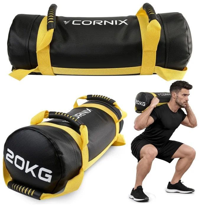 Мешок для кроссфита Cornix 20 кг тренировочный XR-0551 Black/Yellow