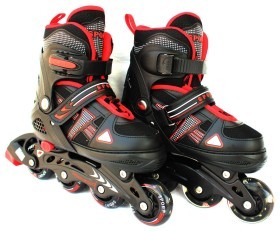 Ролики раздвижные (р35-38) (мод0014) Bavar Sport (малиновый)