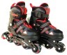 Ролики раздвижные (р35-38) (мод0014) Bavar Sport (малиновый)