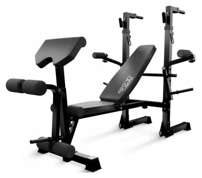 Лава тренувальна для жиму 4FIZJO Ultra зі партою Скотта Black (P-5905973404228)