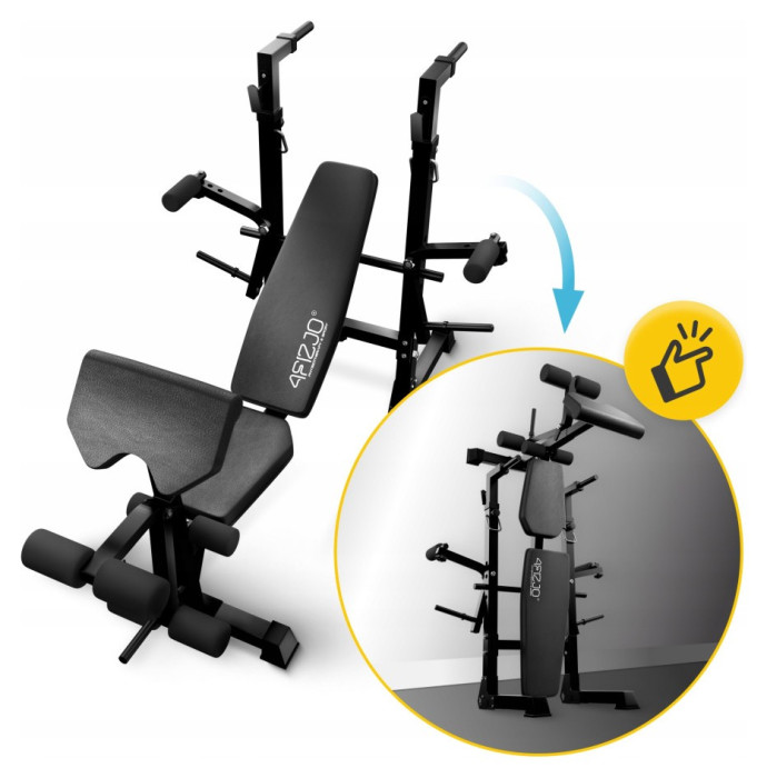 Лава тренувальна для жиму 4FIZJO Ultra зі партою Скотта Black (P-5905973404228)