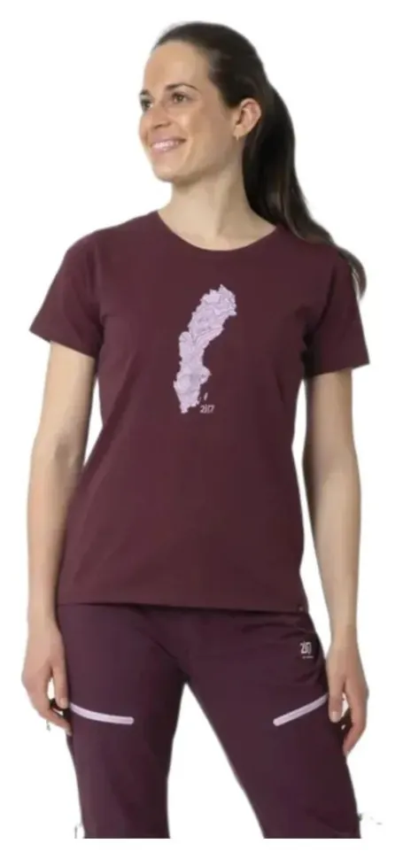 Футболка 2117 of Sweden Apelviken T-Shirt Wmn (S Dark plum)