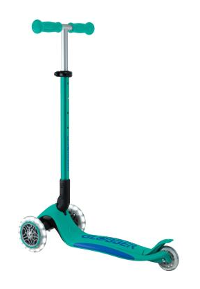 Самокат GLOBBER серії ELITE LIGHTS, смарагдово-зелений, колеса з підсвіткою, 50кг, 3+