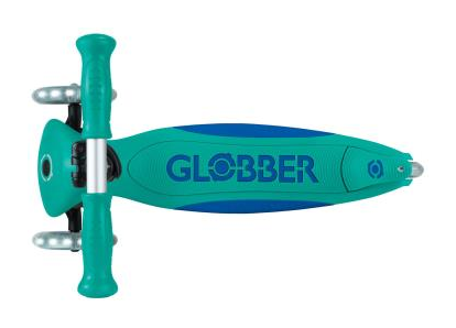 Самокат GLOBBER серії ELITE LIGHTS, смарагдово-зелений, колеса з підсвіткою, 50кг, 3+, укр, укр