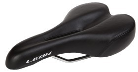 Седло с отверстием "270*146 K.San YBT-6556 logo LEON (черный)