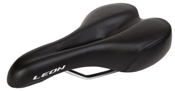 Седло с отверстием "270*146 K.San YBT-6556 logo LEON (черный)