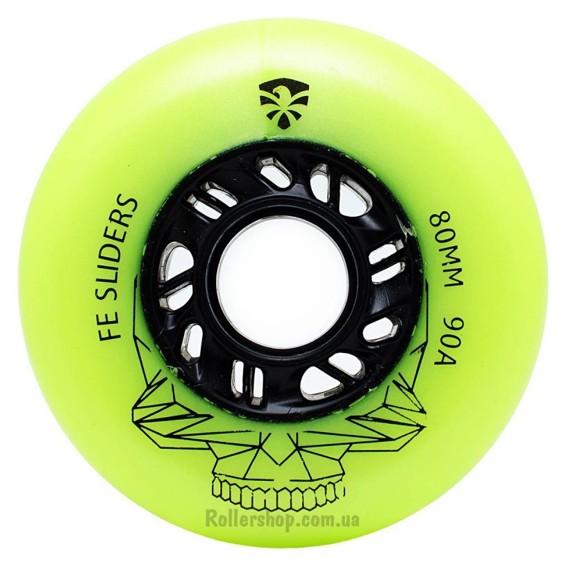 Колеса для роликов Flying Eagle Sliders 90A 4 шт зеленые 72 мм