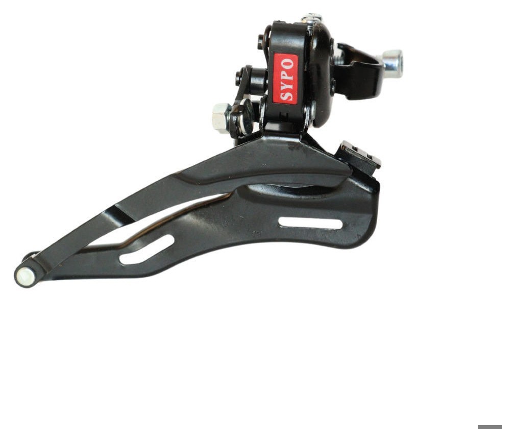 Переключатель перед. нижний хомут в/тяга max-48T под трубу 31,8мм черный SYPO YD-Q40