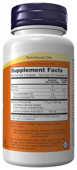 Evening Primrose 500mg - 100 sgels