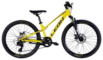 Велосипед AL 24&quot; Leon JUNIOR DD CS рама-12&quot; жовтий з чорним 2025
