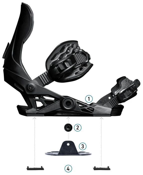 Кріплення Jones Meteorite, Eclipse Black, L