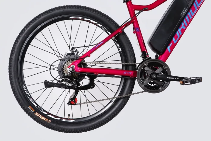 Велосипед з електроприводом 27.5" AL Formula eALPINA DD FR рама-17" 36B 12.5А*г 500Вт рожево-синій 2026