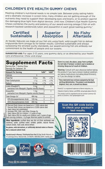 Children's Eye Health - 30 gummies