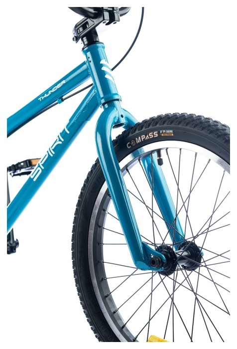 Велосипед Spirit Thunder 20", рама Uni, Блакитний / глянець, 2021