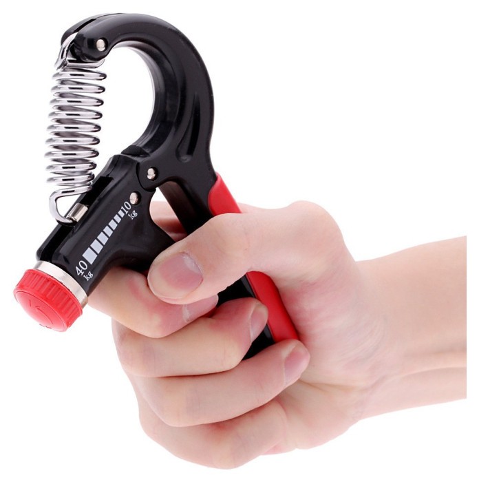 Эспандер кистевой Power System PS-4021 с регулируемой нагрузкой 10-40 кг.  Power Hand Grip Black