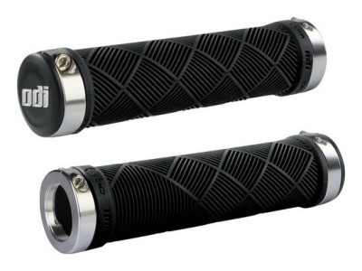 Грипсы ODI Cross Trainer MTB Lock-On Bonus Pack Black w/Silver Clamps (черные с серебристыми замками)