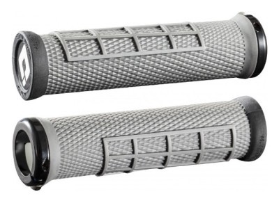 Гріпси ODI Elite Flow, V2.1 Lock On, Graphite Black w/Black Clamp, графітові з чорними замками