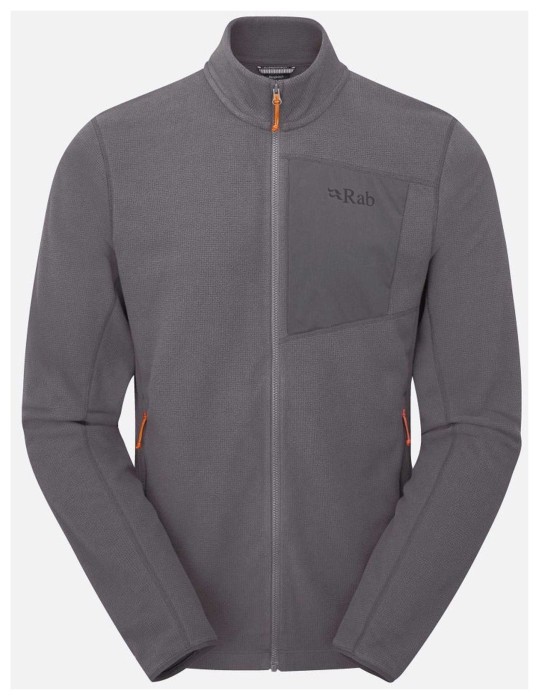 Чоловіча флісова кофта Rab Tecton Jacket, Graphene