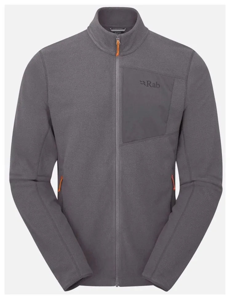 Чоловіча флісова кофта Rab Tecton Jacket, Graphene (L)