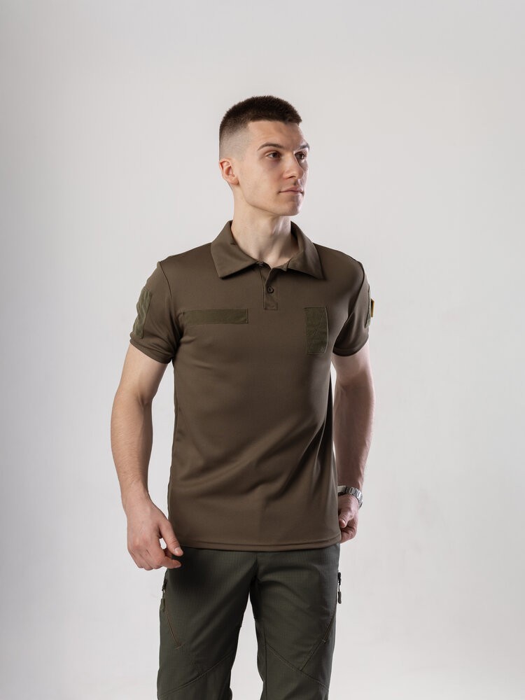 Футболка хакі кулмакс чоловіча Pobedov Recon, укр, укр