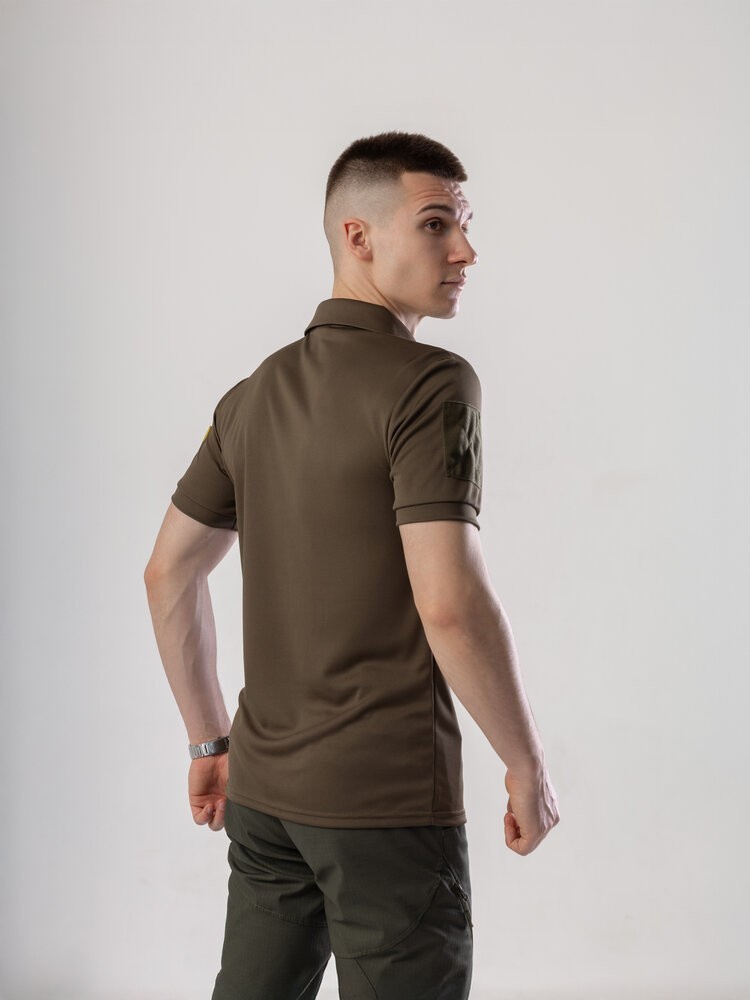 Футболка хакі кулмакс чоловіча Pobedov Recon, укр, укр