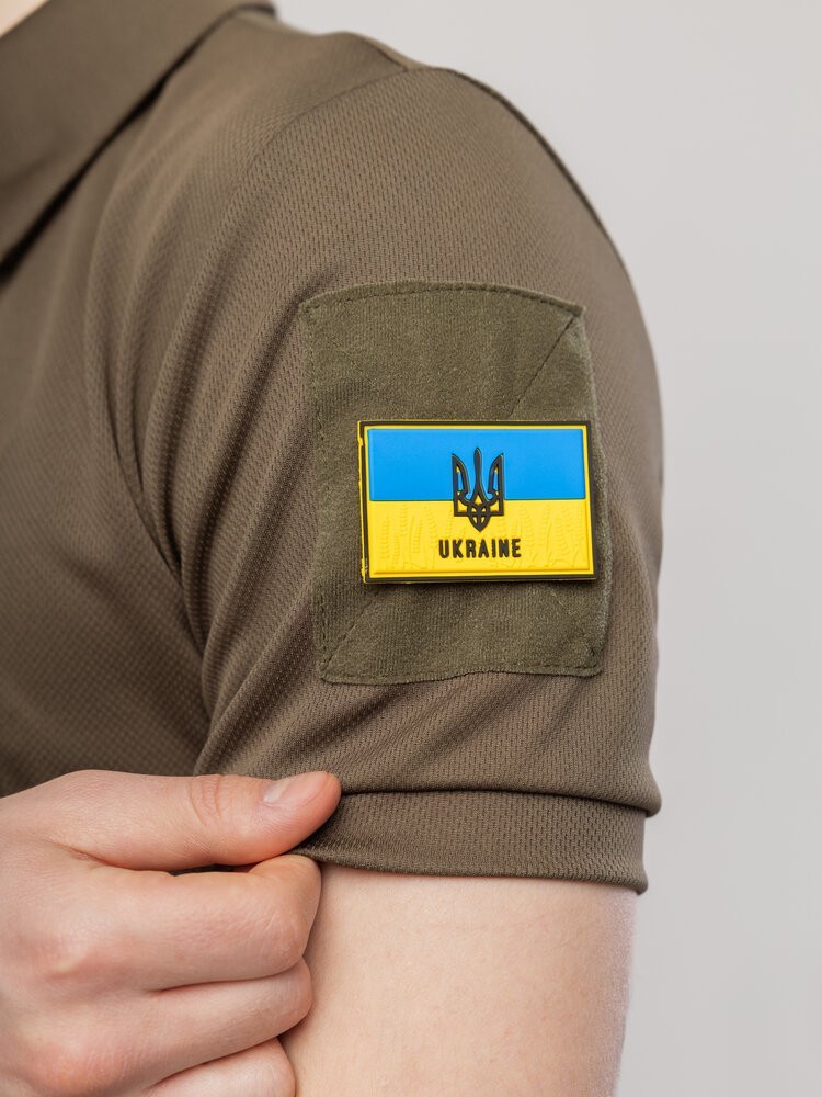 Футболка хакі кулмакс чоловіча Pobedov Recon, укр, укр