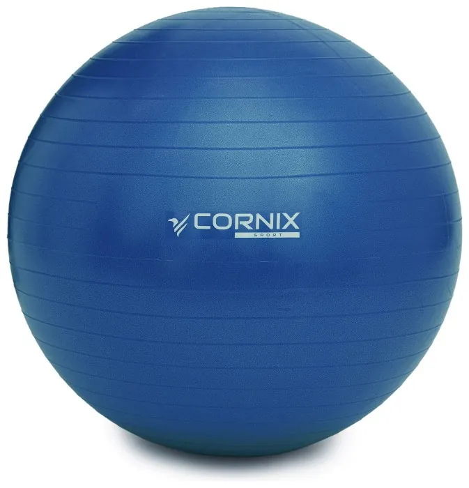 М'яч для фітнесу (фітбол) Cornix 85 см Anti-Burst XR-0249 Blue