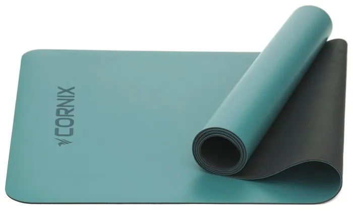 Коврики спортивные Cornix PU 183 x 68 x 0.4 см для йоги и фитнеса XR-0318 Turquoise