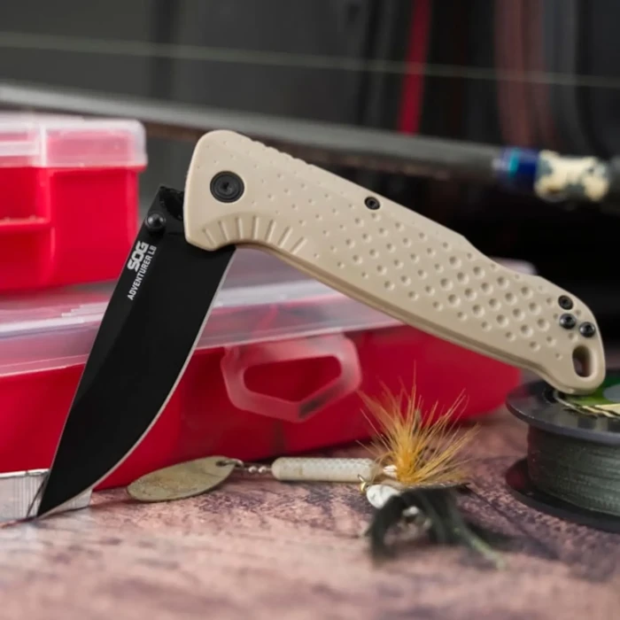 Раскладной нож SOG Adventurer LB, Blaze Orange/Black