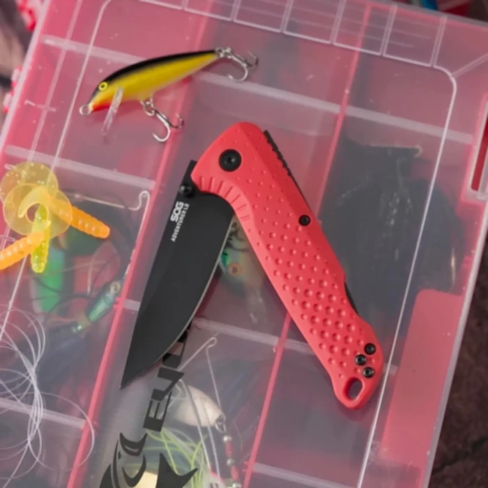 Раскладной нож SOG Adventurer LB, Blaze Orange/Black