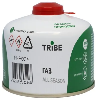 Картридж газовий Tribe різьбовий 230 г T-HF-0014