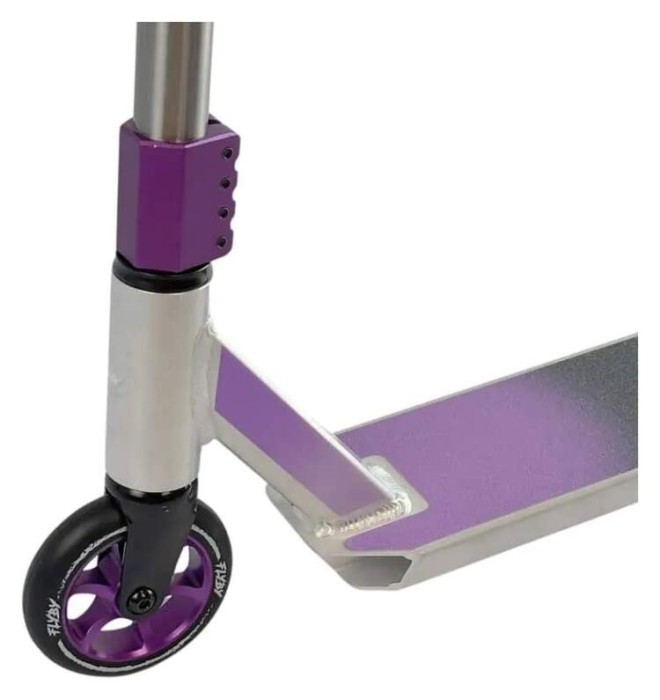 Трюковый самокат Flyby Air V2 Complete Pro Scooter Chrome/Purple Трюковый самокат Flyby Air V2 Complete Pro Scooter Chrome/Purple