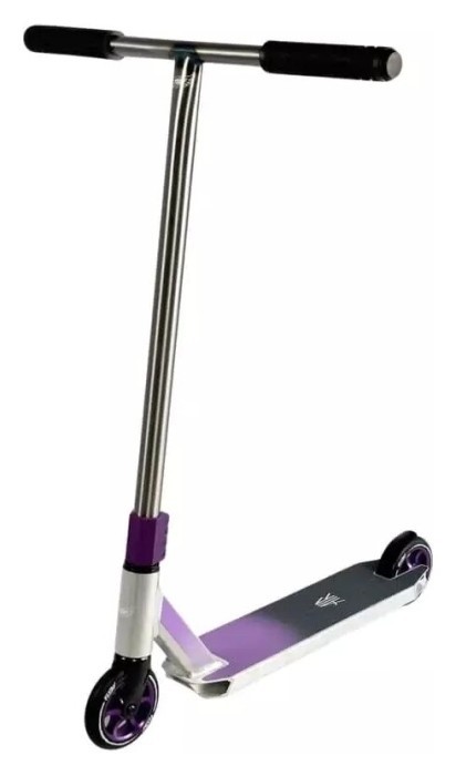 Трюковий самокат Flyby Air V2 Complete Pro Scooter Chrome/Purple, укр, укр