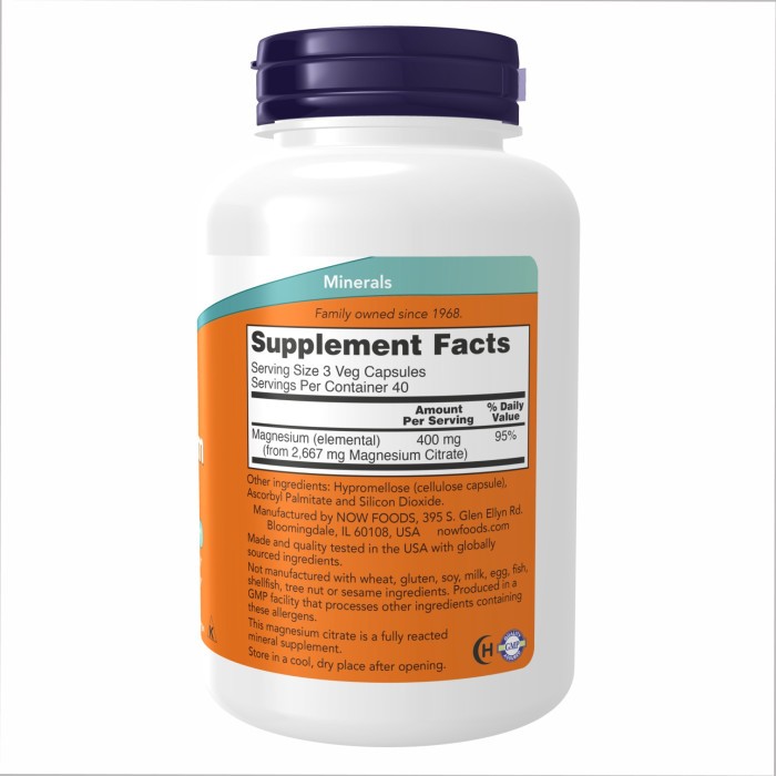 Magnesium Citrate - 120 caps