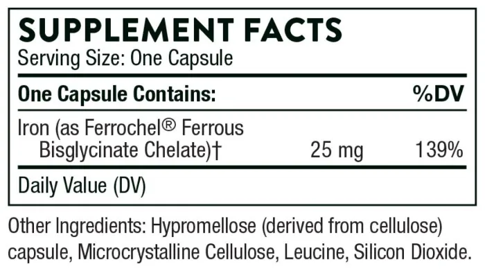 Iron Bisglycinate - 60 tabs