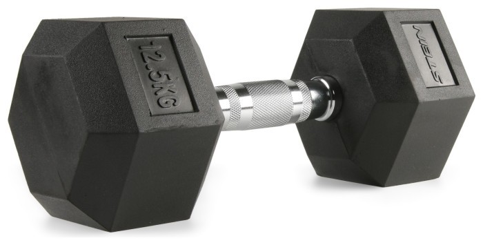 Гантель гексогональный 12,5 кг. Стейн. OK1013-12,5