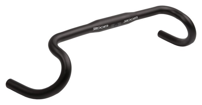 Кермо шосе "баран" алюміній. 31.8мм L440мм ZOOM GRAVEL DR-AL-311BT FOV батований (чорний), укр, укр