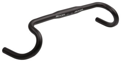 Кермо шосе "баран" алюміній. 31.8мм L440мм ZOOM GRAVEL DR-AL-311BT FOV батований (чорний)