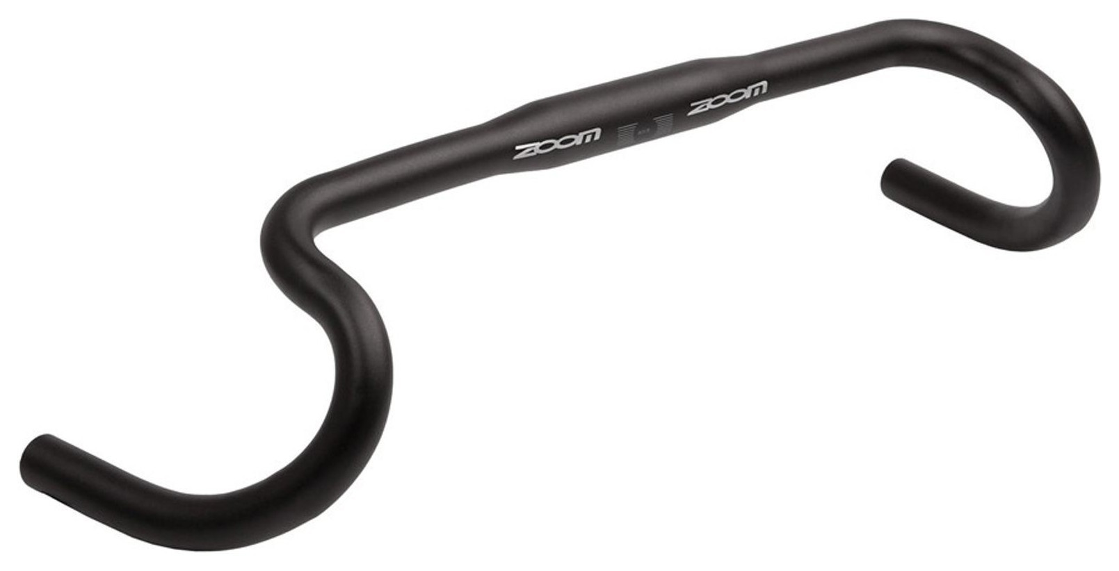 Кермо шосе "баран" алюміній. 31.8мм L440мм ZOOM GRAVEL DR-AL-311BT FOV батований (чорний)