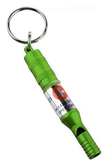 Munkees 3385 брелок-свисток Emergency Whistle grass green, укр, укр