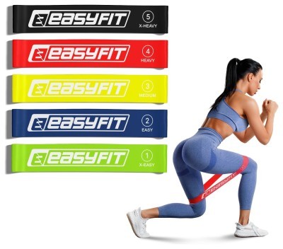 Резиновые кольца для фитнеса EasyFit набор 5 шт.