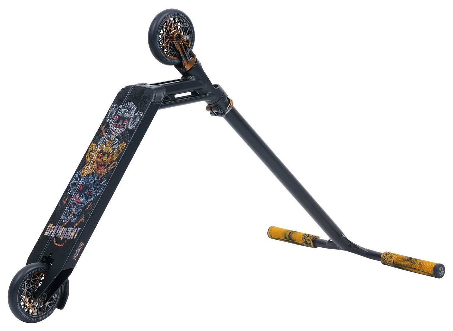 Трюковый самокат Triad Delinquent Black Gold Grey Goblin