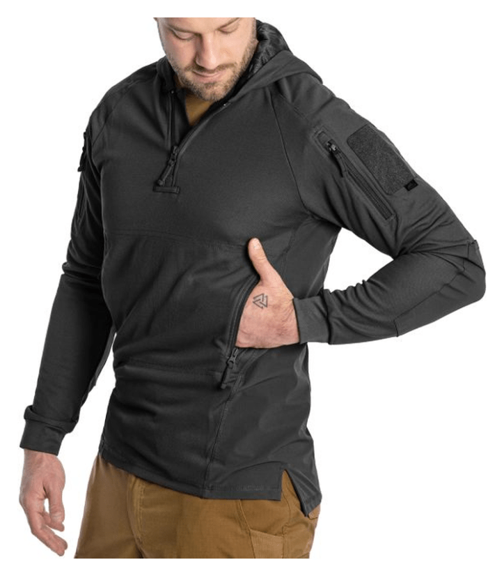 Кофта тактична Helikon-Tex RANGE HOODIE - TopCool, чорний, розмір XL