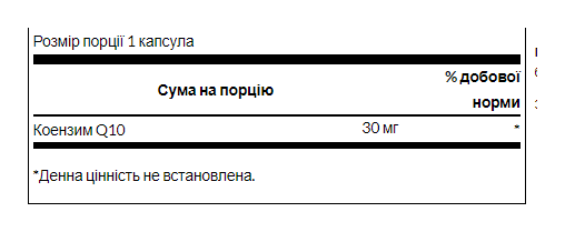 CoQ10 30mg - 60caps (До 10.26)